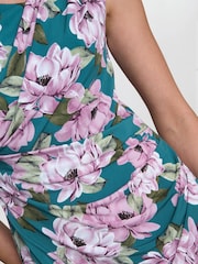 Gina Bacconi Green Martha Floral Print Dress - Image 4 of 6