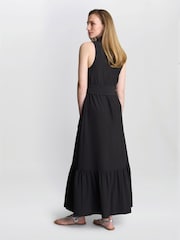 Gina Bacconi Jamie Maxi Shirt Black Dress - Image 2 of 6