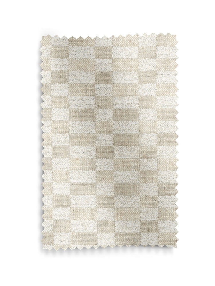 Woven Checkerboard Light Natural Atlas Light Oak Effect Leg Fixed Height Bar Stool - Image 9 of 9