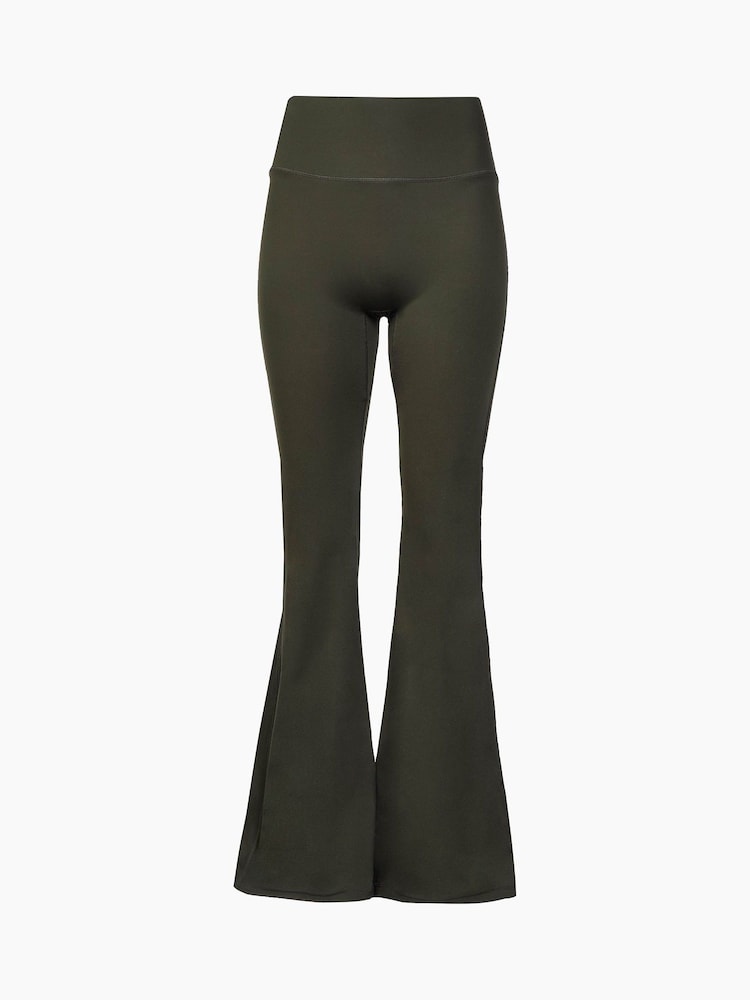 LOVALL Green Petite 24/7 Revitalise Flare Leggings - Image 2 of 3