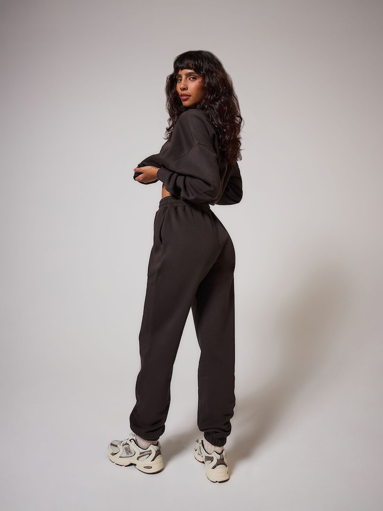 LOVALL Brown ALL SZN Cuffed Joggers - Image 2 of 5 LOVALL Brown ALL SZN Cuffed Joggers - Image 2 of 5