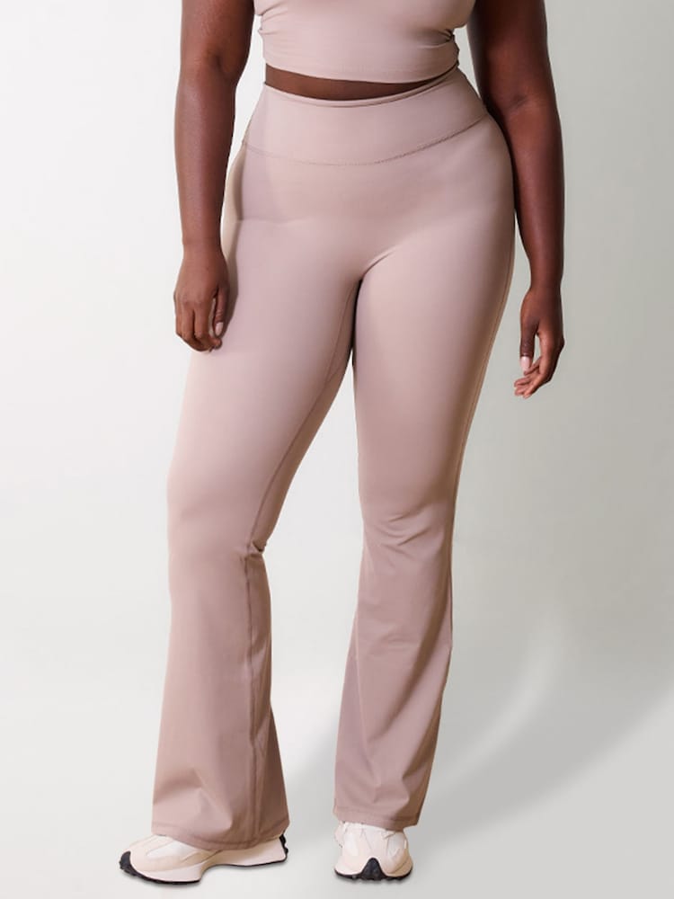 LOVALL Natural Petite 24/7 Revitalise Flare Leggings - Image 1 of 5