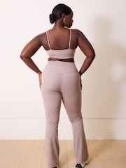 LOVALL Natural Petite 24/7 Revitalise Flare Leggings - Image 3 of 5
