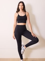 LOVALL Black 24/7 Revitalise Fitted Sports Bra - Image 2 of 5