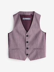 Mauve Purple Suit Waistcoat - Image 1 of 1