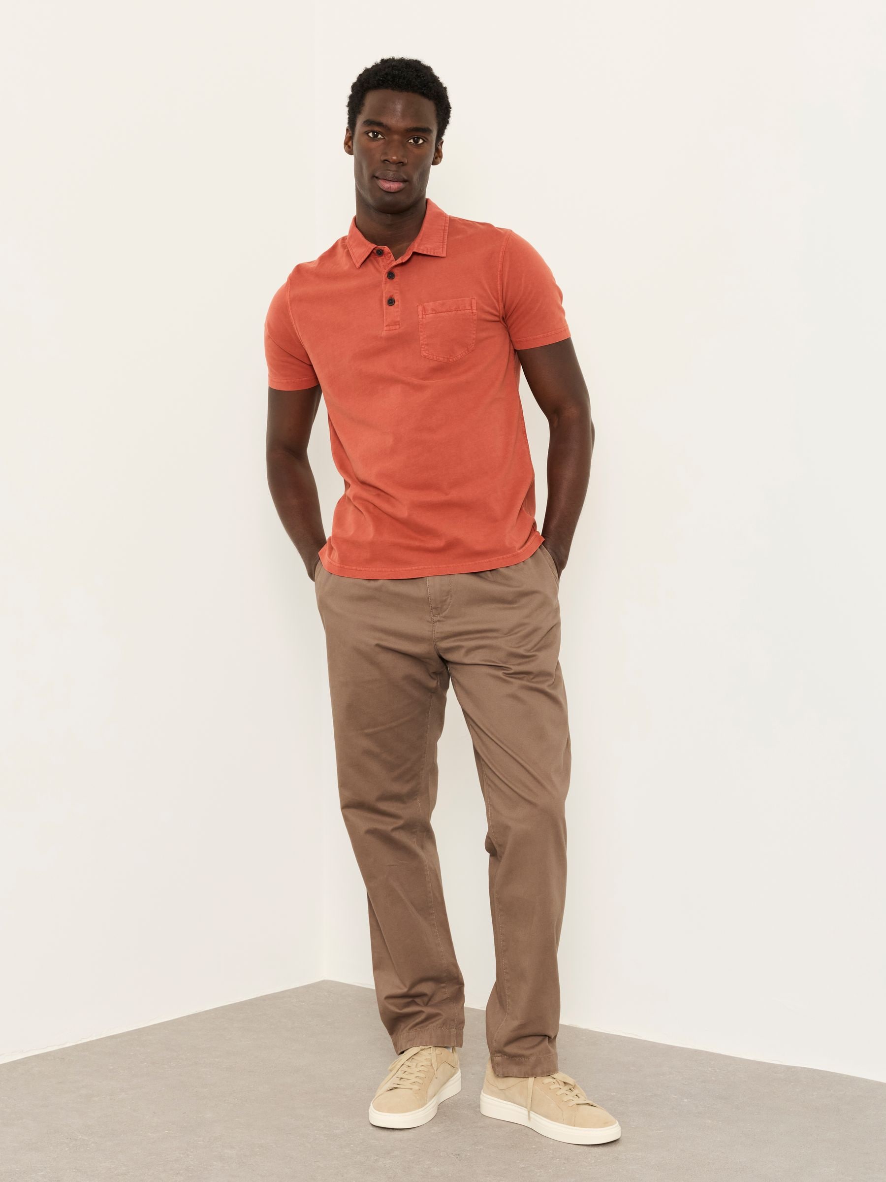 Buy FatFace Stoke Terracotta Polo shirt from Next USA