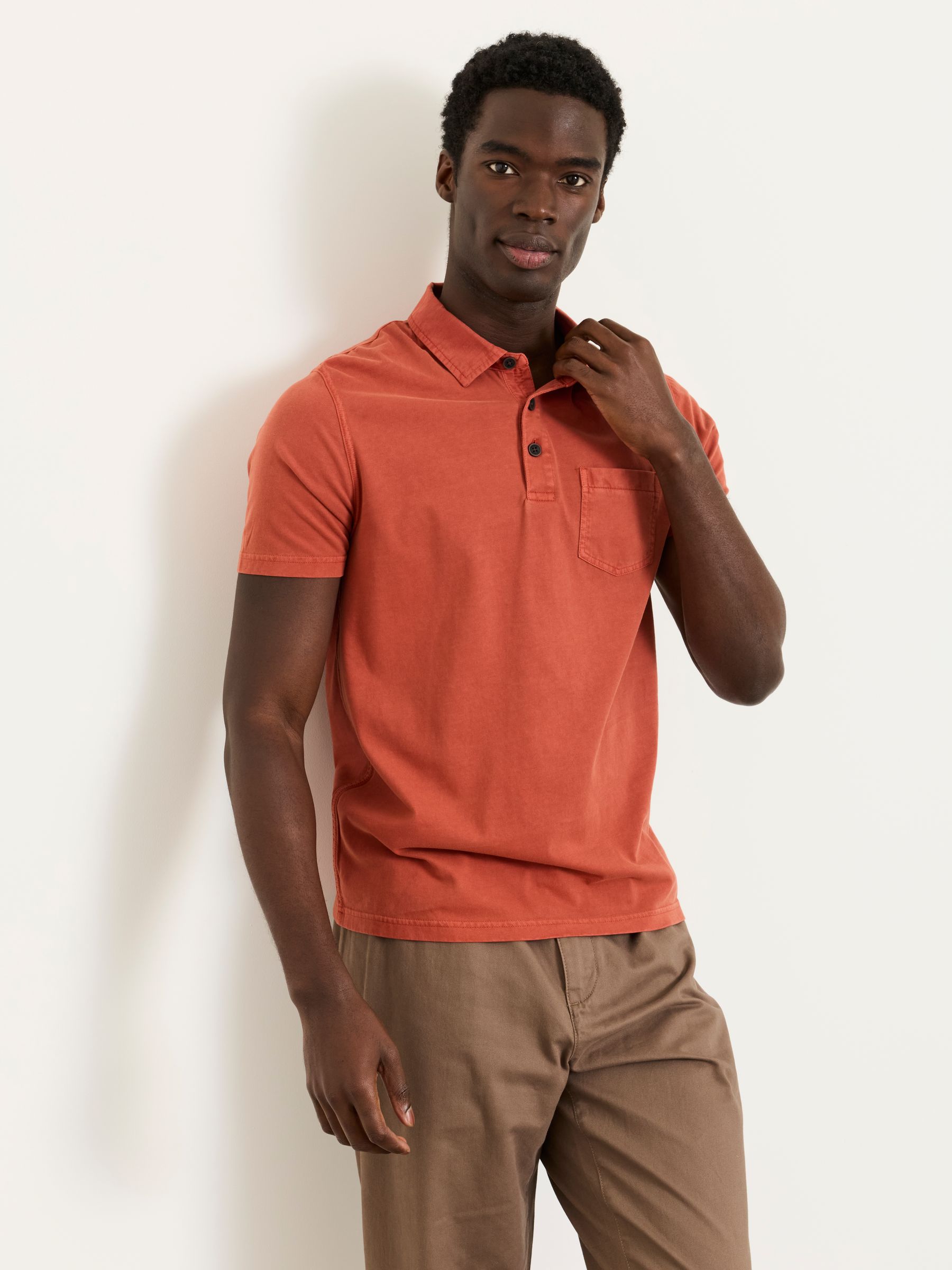 Buy FatFace Stoke Terracotta Polo shirt from Next USA