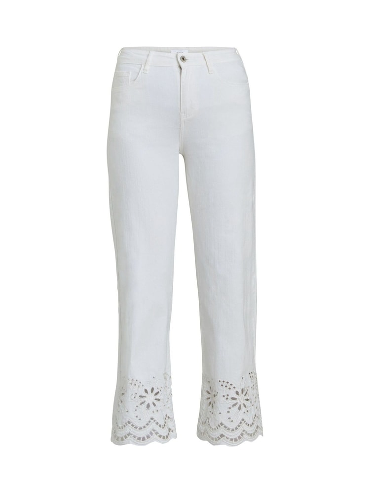 Gina Bacconi Charity Embroidered White Jeans - Image 6 of 6