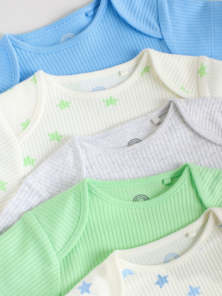 Next Bambina Confezione da 7 body per neonati a maniche lunghe color