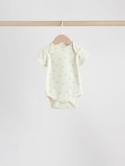Blue/Green Short Sleeve Baby Bodysuits 5 Pack - Image 7 of 12
