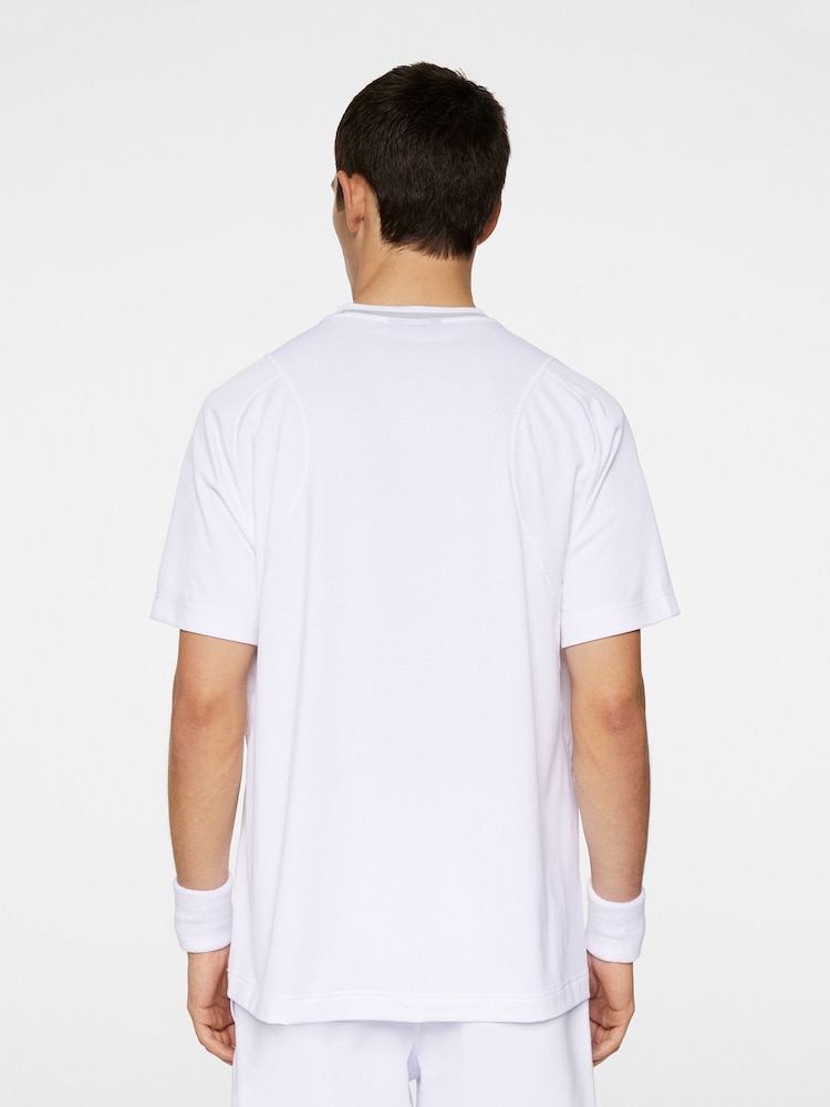 J.Lindeberg White Tennis Colten Tech T-Shirt - Image 2 of 7