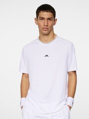 J.Lindeberg White Tennis Colten Tech T-Shirt - Image 4 of 7
