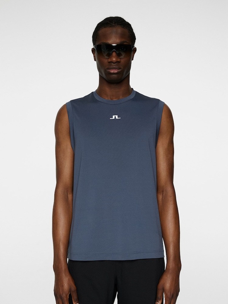 J.Lindeberg Navy Tennis Jack Sleeveless Vest - Image 1 of 7