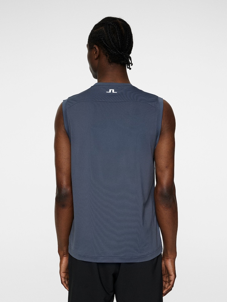 J.Lindeberg Navy Tennis Jack Sleeveless Vest - Image 2 of 7