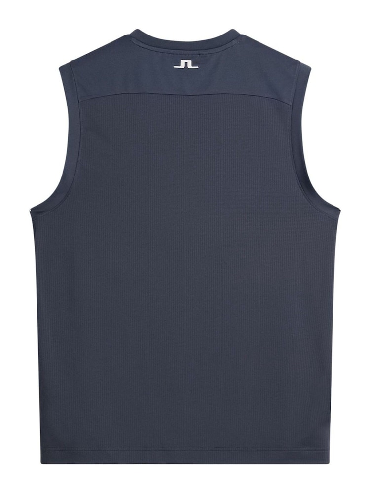 J.Lindeberg Navy Tennis Jack Sleeveless Vest - Image 7 of 7