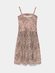 Mint Velvet Brown Floral Print Midi Dress - Image 7 of 8