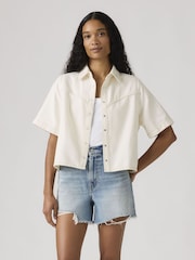 Levi's® White Logan Short Sleeve Denim Shirt - Image 1 of 5
