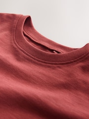 Rust Brown Short Sleeve Peplum T-Shirt (3mths-7yrs) - Image 7 of 8