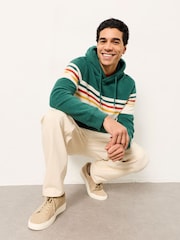 FatFace Brooke Jade Green Overhead Cut and Sew Hoodie - Image 4 of 7