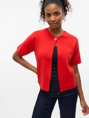 VERO MODA Short Sleeve One Button Cardigan - Imagem 1 de 4