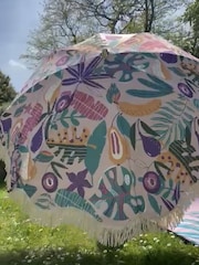 Pickle Picnic Light Pink Hottentots Fig Stylish Tiltable Parasol - Image 1 of 3