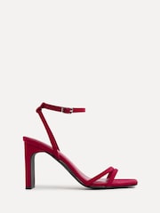 Linzi Red Gesture Strappy Block Heel Sandals - Image 2 of 5