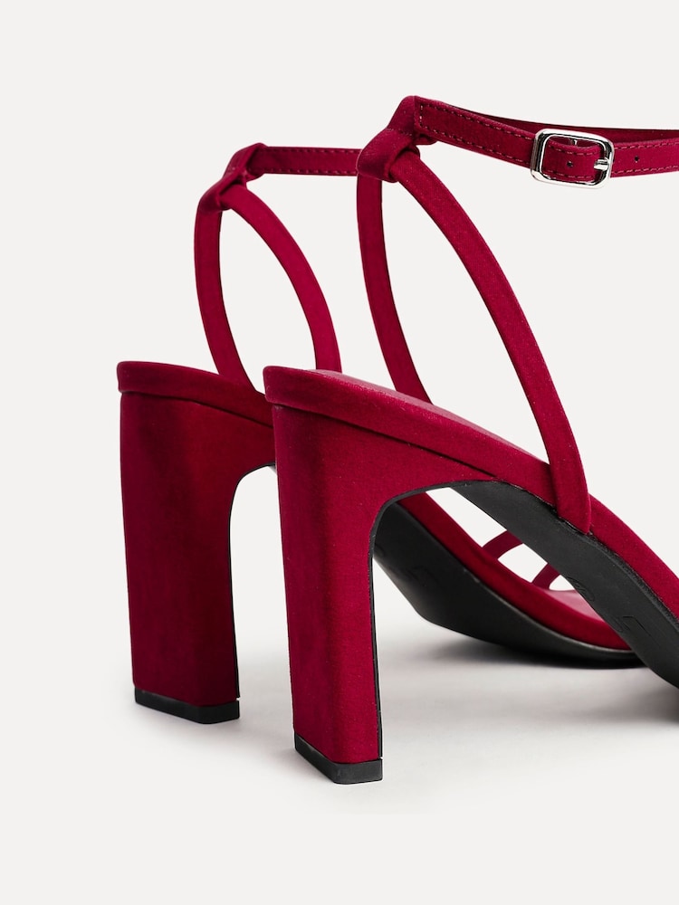 Linzi Red Gesture Strappy Block Heel Sandals - Image 5 of 5 Linzi Red Gesture Strappy Block Heel Sandals - Image 5 of 5