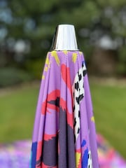 Pickle Picnic Bright Pink and Purple Bird Of Paradise Stylish Tiltable Parasol - Image 3 of 5