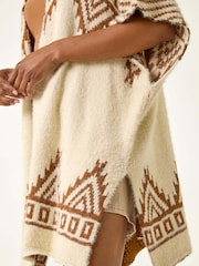 Roman Jacquard Pattern Knit Cardigan - Imagem 5 de 5