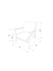 Natural Mix Light Natural Farndon N. Premium Wooden Accent Chair - Image 4 of 13