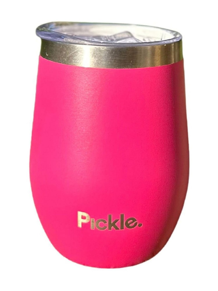 Pickle Picnic Blooming Pink Drinks Tumbler Travel Mug with Ceramic Inner - Image 1 of 3 Pickle Picnic Blooming Pink Drinks Tumbler Travel Mug with Ceramic Inner - Image 1 of 3