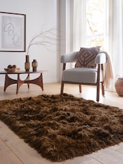 Origin Rug Collection. Mocha Glamour Deluxe Rug - Image 1 of 5
