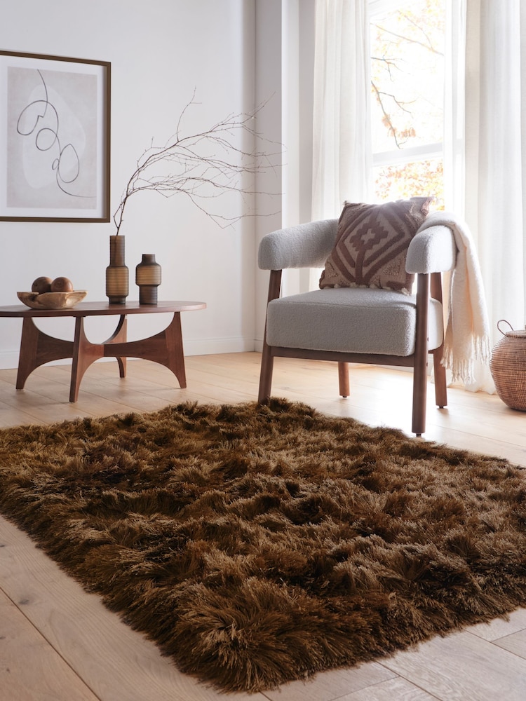 Origin Rug Collection. Mocha Glamour Deluxe Rug - Image 1 of 5
