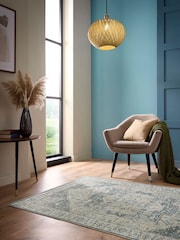 Origin Rug Collection. Grey Washable Napoli Rug - Image 1 of 5