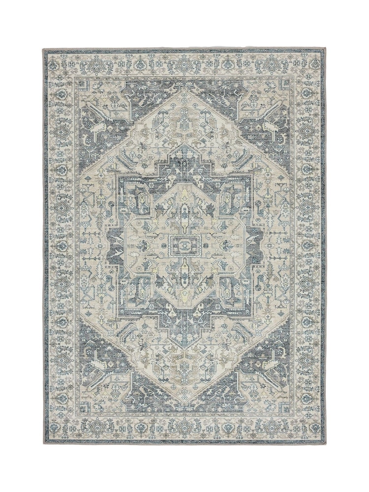 Origin Rug Collection. Grey Washable Napoli Rug - Image 5 of 5