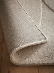 Origin Rug Collection. Oatmeal Sculptured Pebble Rug - Image 2 of 5