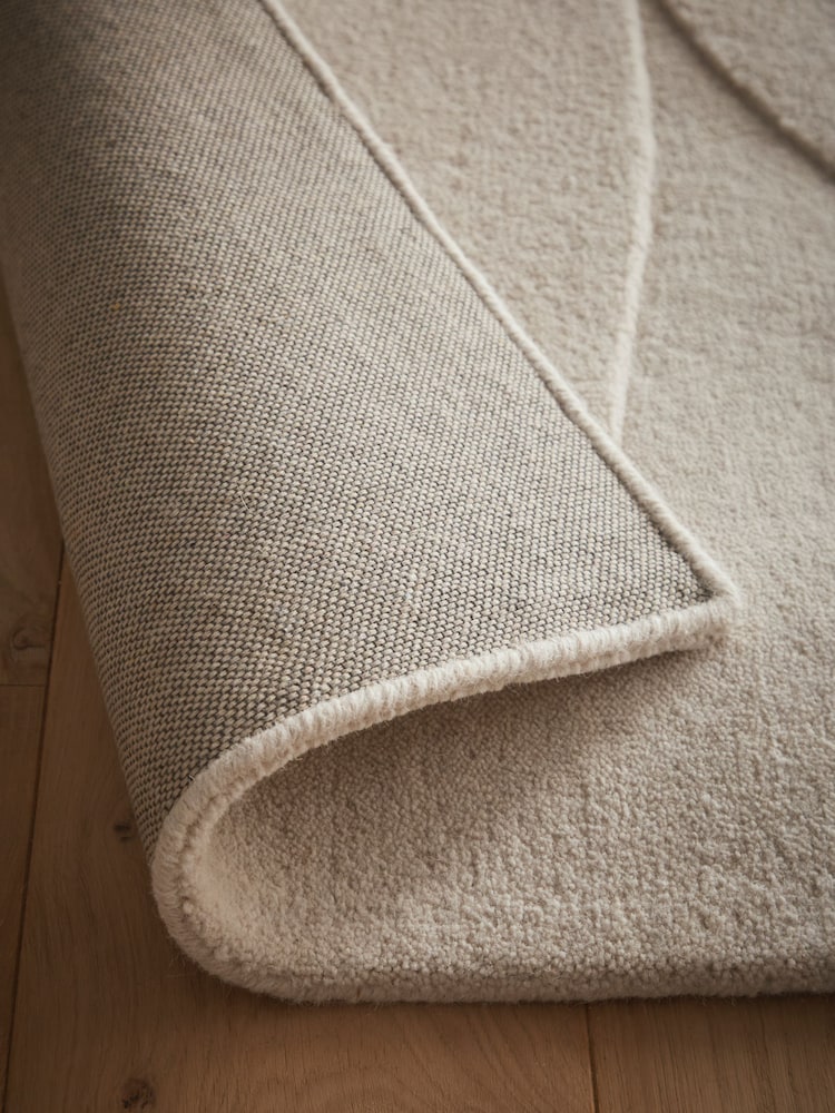 Origin Rug Collection. Oatmeal Sculptured Pebble Rug - Image 2 of 5