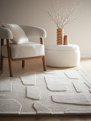 Origin Rug Collection. Oatmeal Sculptured Stone Rug - Image 1 of 5