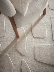 Origin Rug Collection. Oatmeal Sculptured Stone Rug - Image 4 of 5