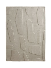 Origin Rug Collection. Oatmeal Sculptured Stone Rug - Image 5 of 5