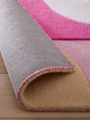 Origin Rug Collection. Pink Retro Deco Rug - Image 2 of 5