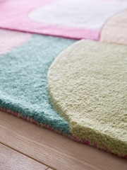 Origin Rug Collection. Pink Retro Deco Rug - Image 3 of 5
