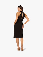 Adrianna Papell Knit Crepe Black Dress - Imagem 2 de 6