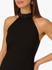 Adrianna Papell Knit Crepe Black Dress - Imagem 5 de 6