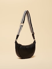 Joules Jade Black Half Moon Adjustable Cross Body Bag - Image 2 of 8