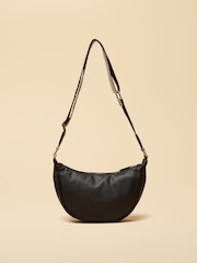 Joules Jade Black Half Moon Adjustable Cross Body Bag - Image 3 of 8