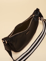 Joules Jade Black Half Moon Adjustable Cross Body Bag - Image 4 of 8