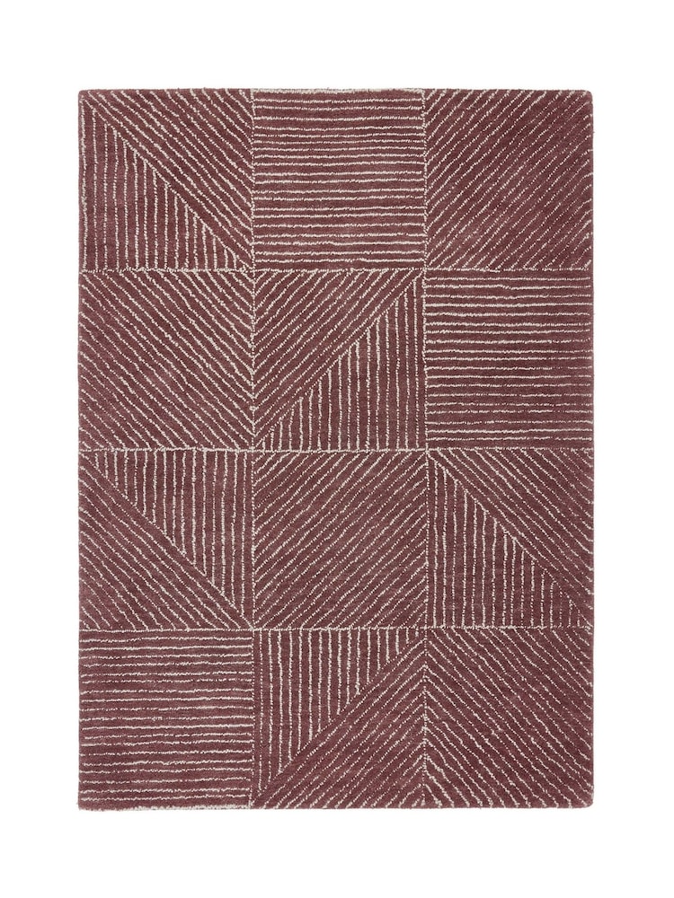 Origin Rug Collection. Berry Geometric Rug - Image 5 of 5