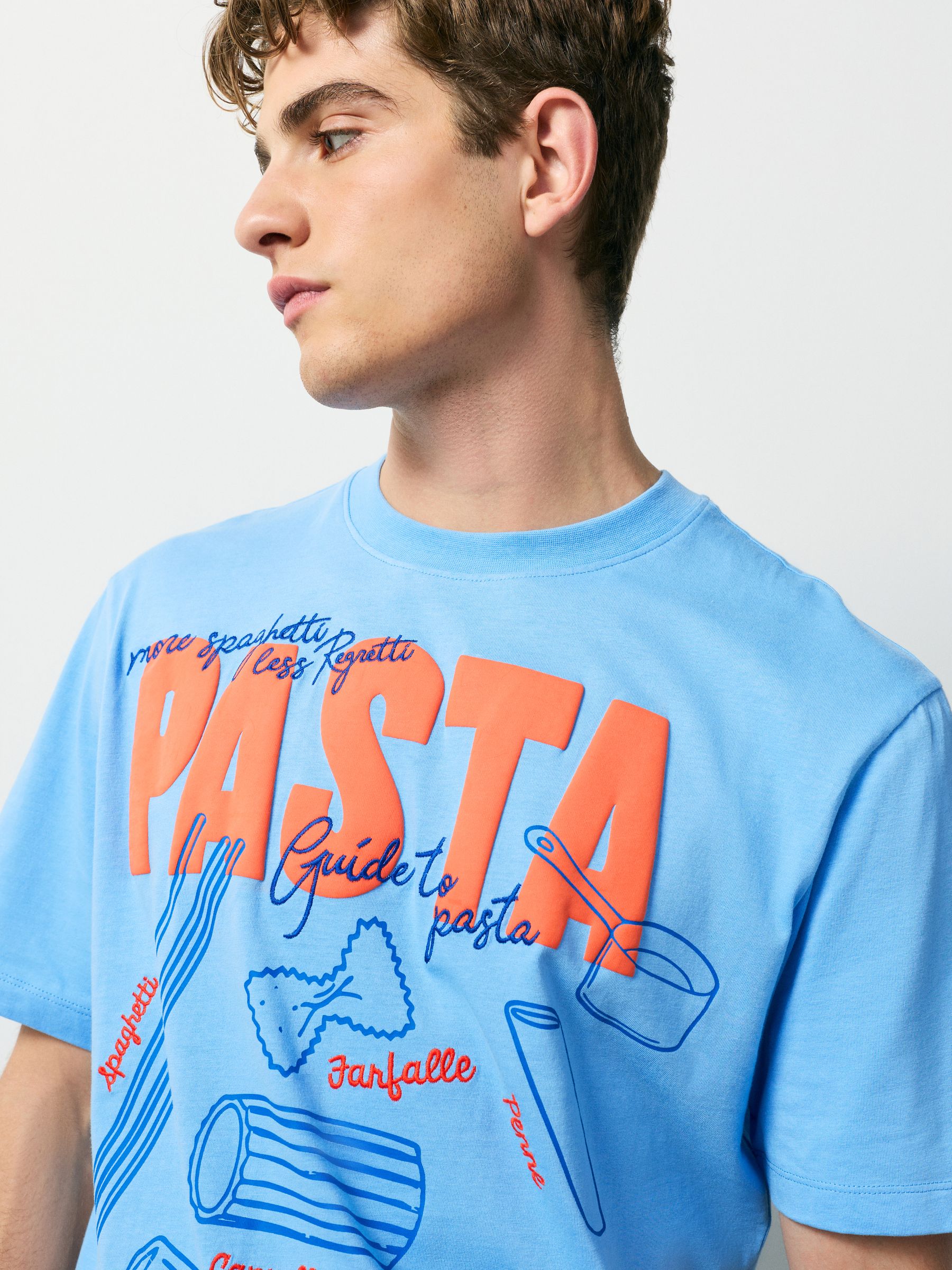 Buy Blue Graphic Short Sleeve Jersey Pyjamas Set from Next Romania