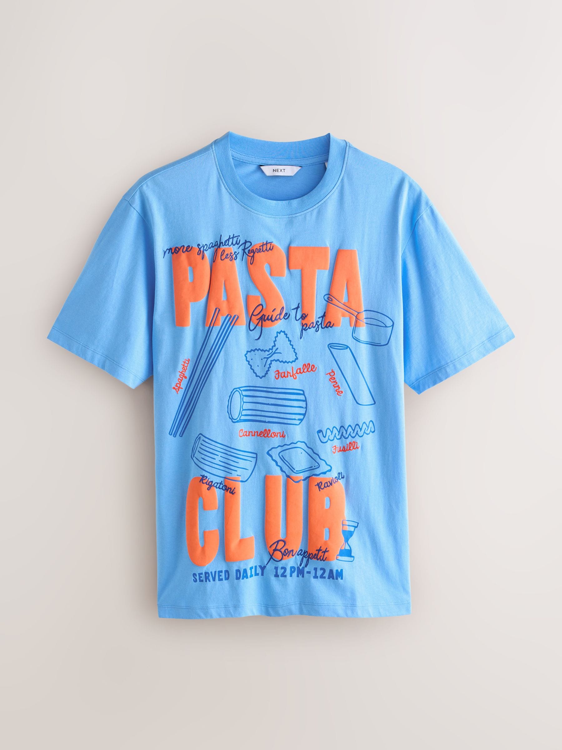 Buy Blue Graphic Short Sleeve Jersey Pyjamas Set from Next Romania